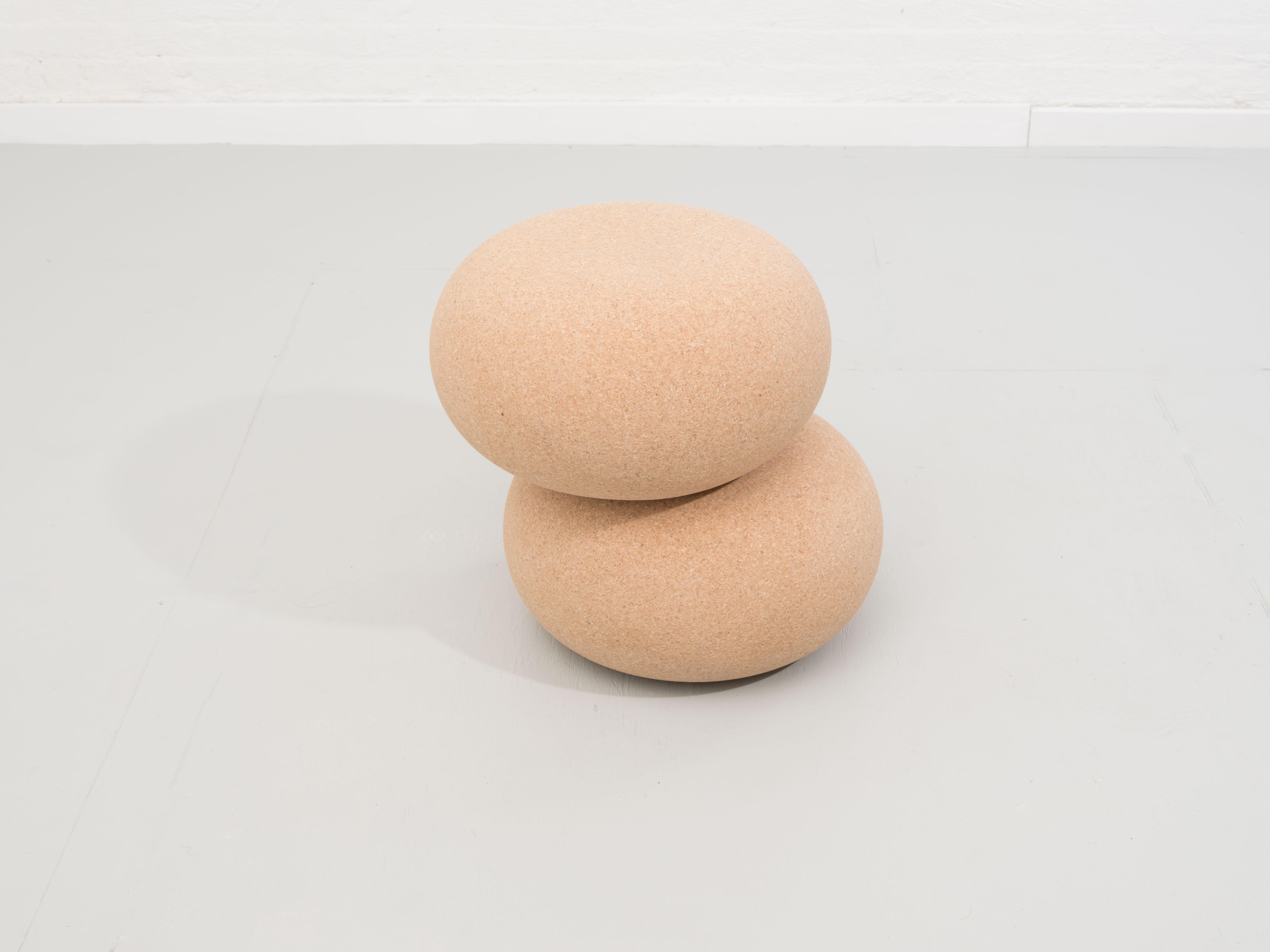 North American Cairn Sculptural Cork Side Table by Pat Kim