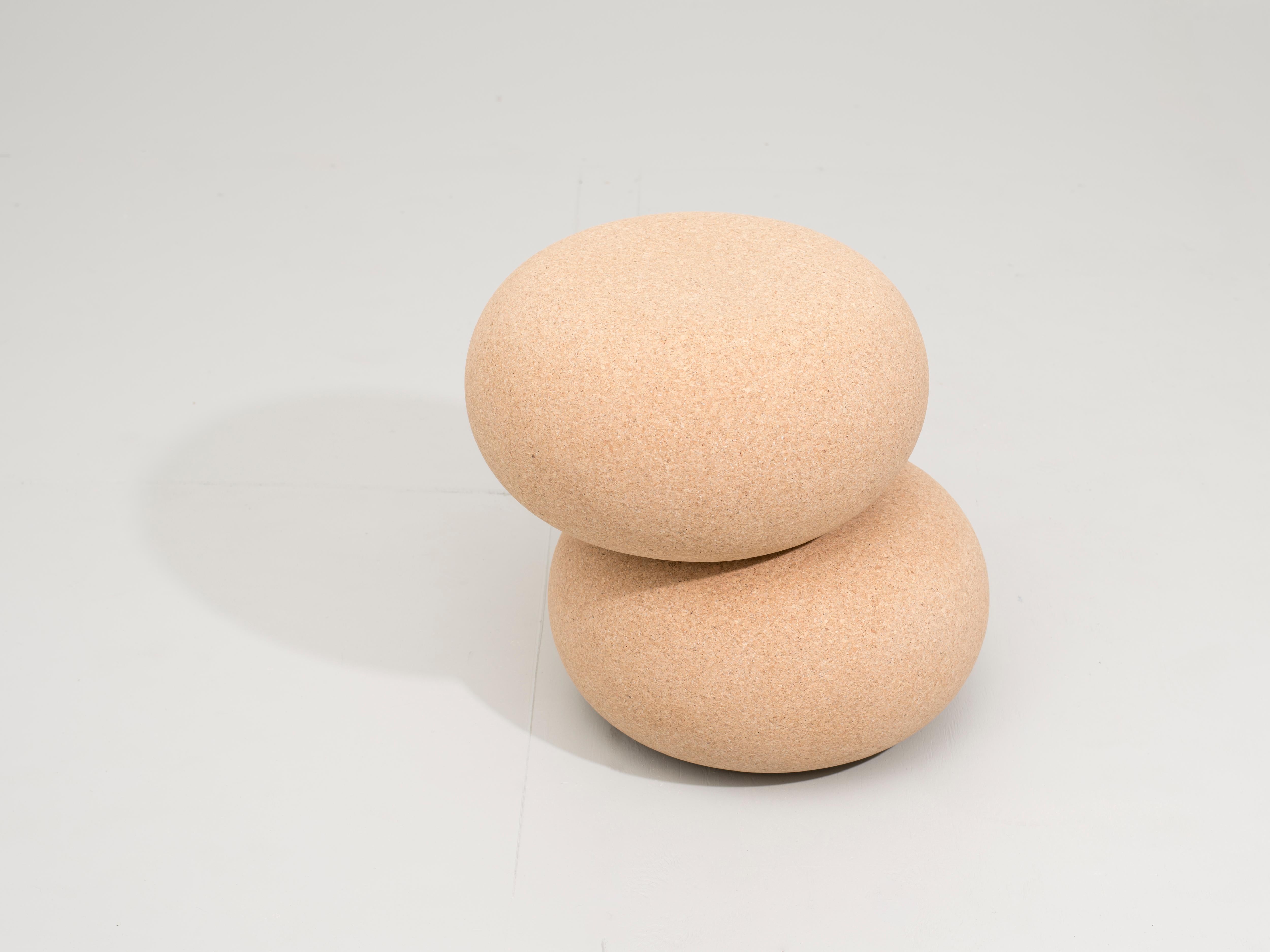 Cairn Sculptural Cork Side Table by Pat Kim 1