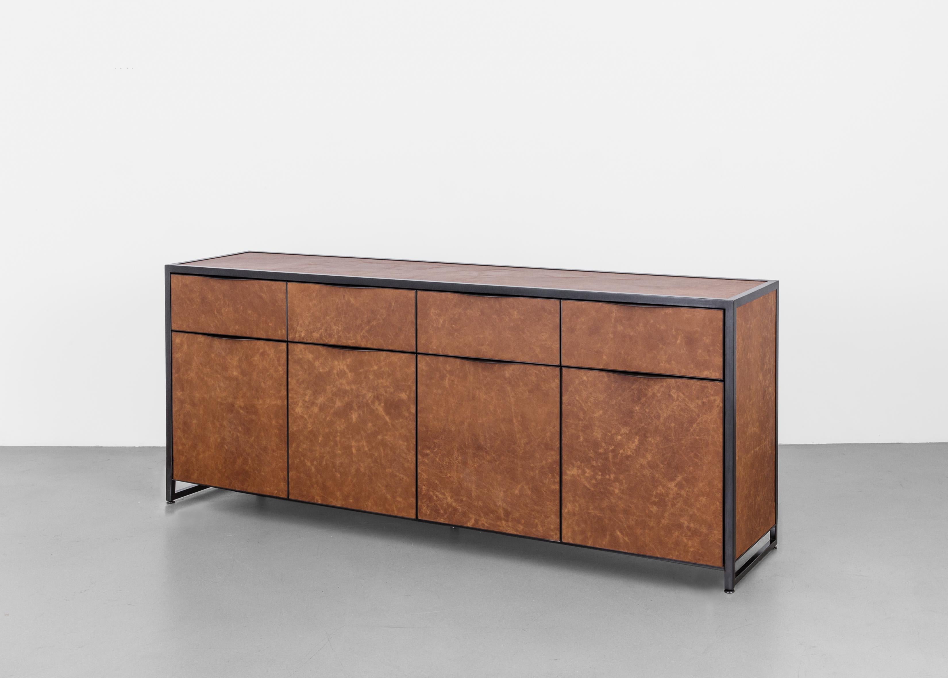 Leather Cairns Credenza 60