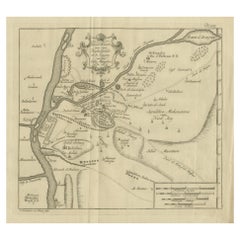 El Cairo, Babilonia y Heliópolis - Mapa antiguo de la antigua región de Menfis, 1776