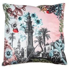 Cairo, Contemporary Velvet Printed Pillow by Vito Nesta
