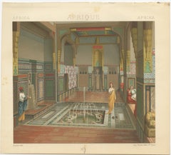 Cairo Summer Salon Interior, Egypt 1888 – Racinet Afrique Print