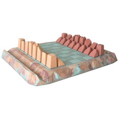 Caissa Concrete Chess Board with Oracle Pattern