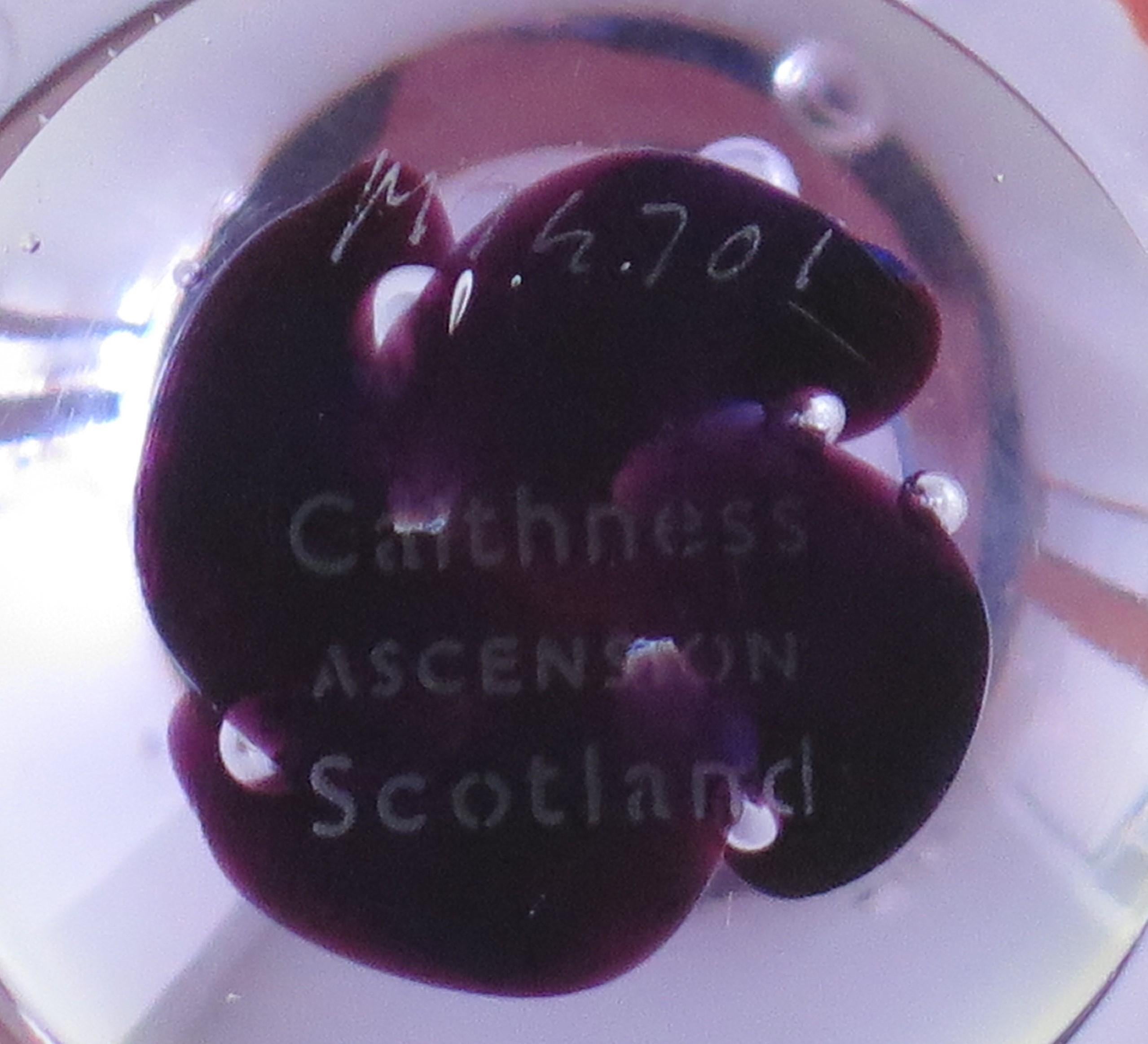 Blown Glass Caithness Glass Ascension Paperweight by Alastair Macintosh Scotland, Circa 1980s For Sale