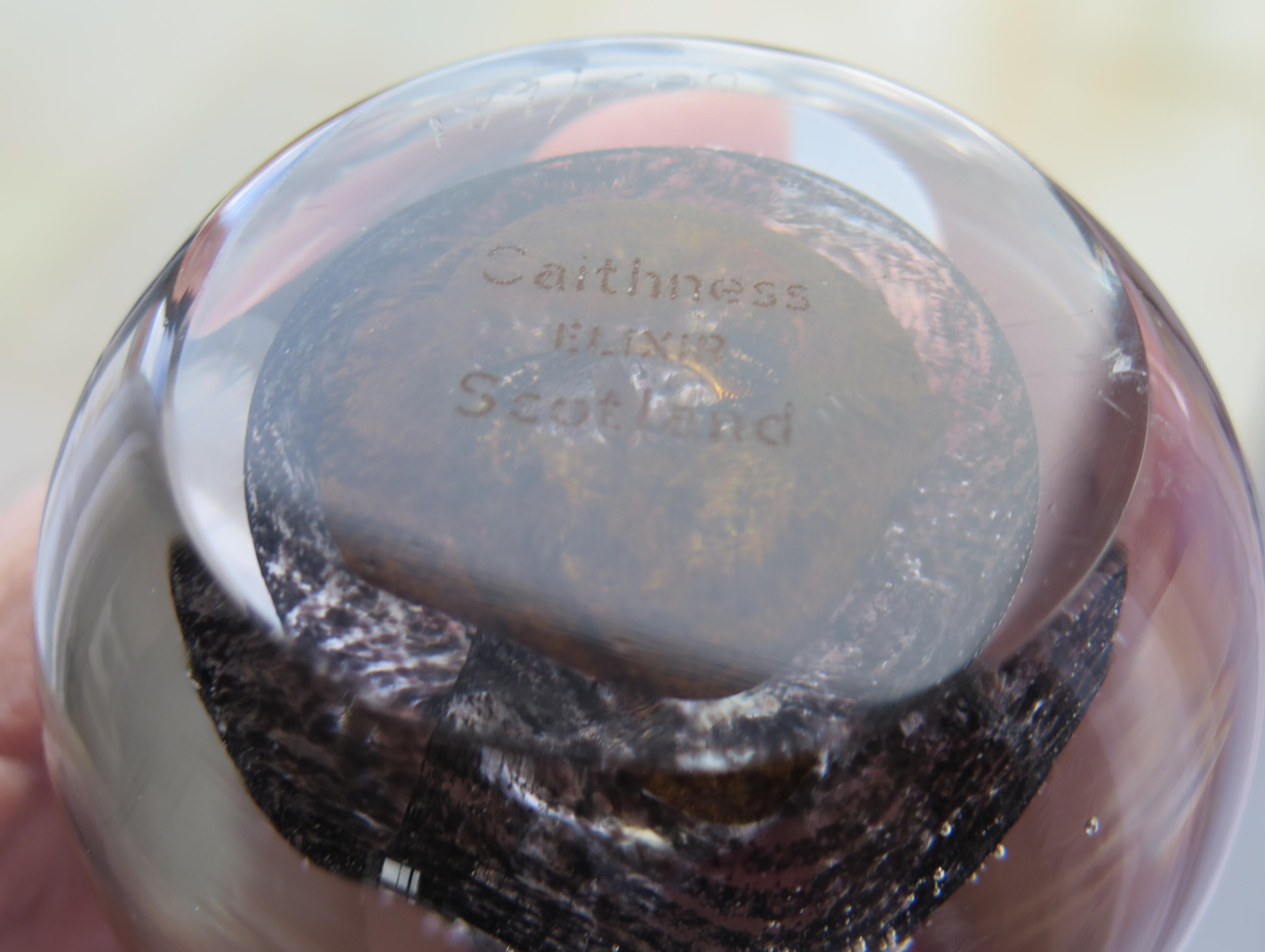 Blown Glass Caithness Glass Elixir Paperweight No. 189/500, Scotland, Circa 1980s For Sale