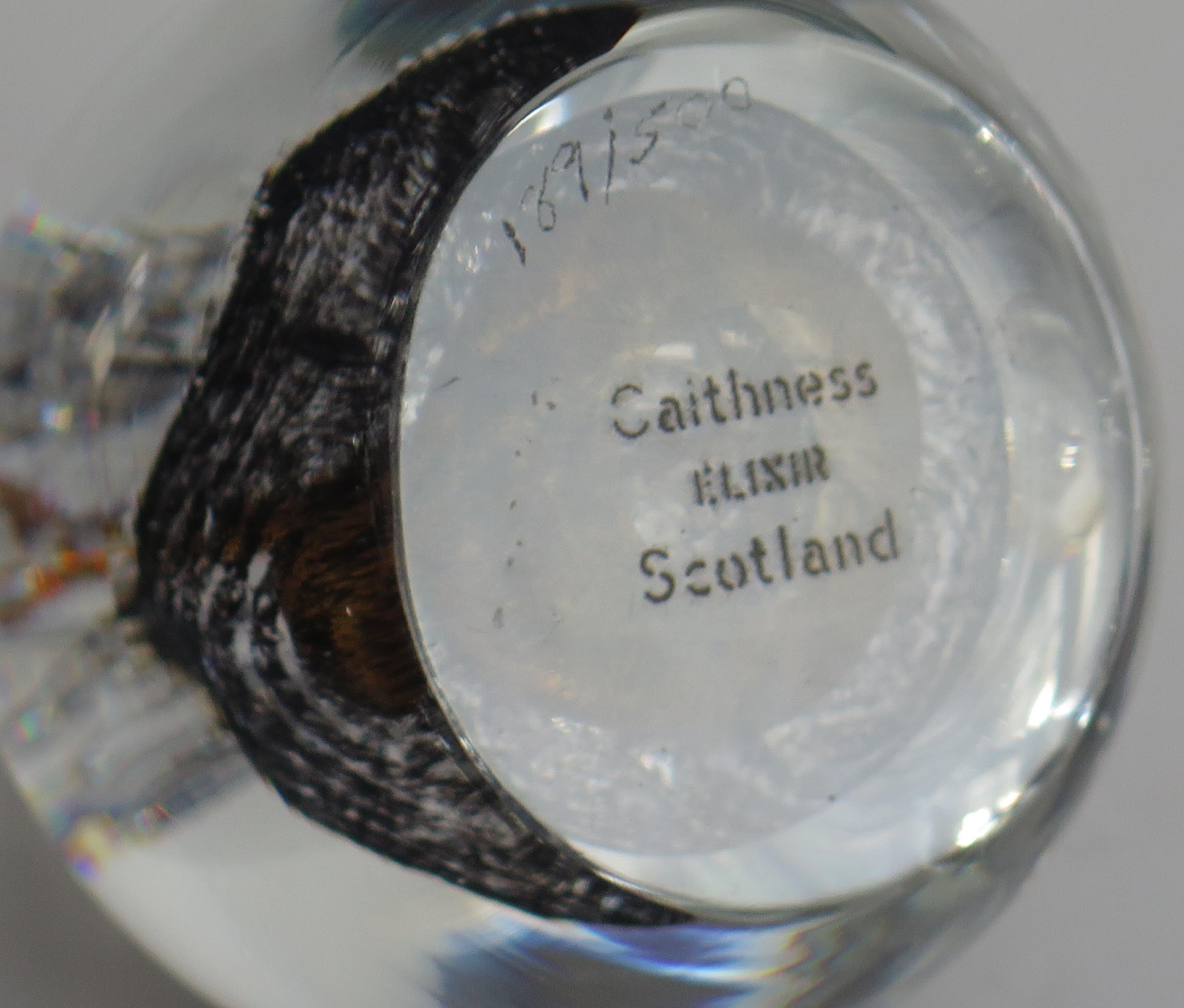 Elisir fermacarte in vetro di Caithness n. 189/500, Scozia, circa anni '80 in vendita 5