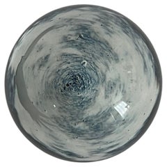 Caithness Glass Paperweight Eagle soaring over Snowy Mountain, Scotland C 1980s