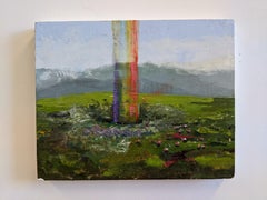 "Pittura a olio "Buco dell'arcobaleno