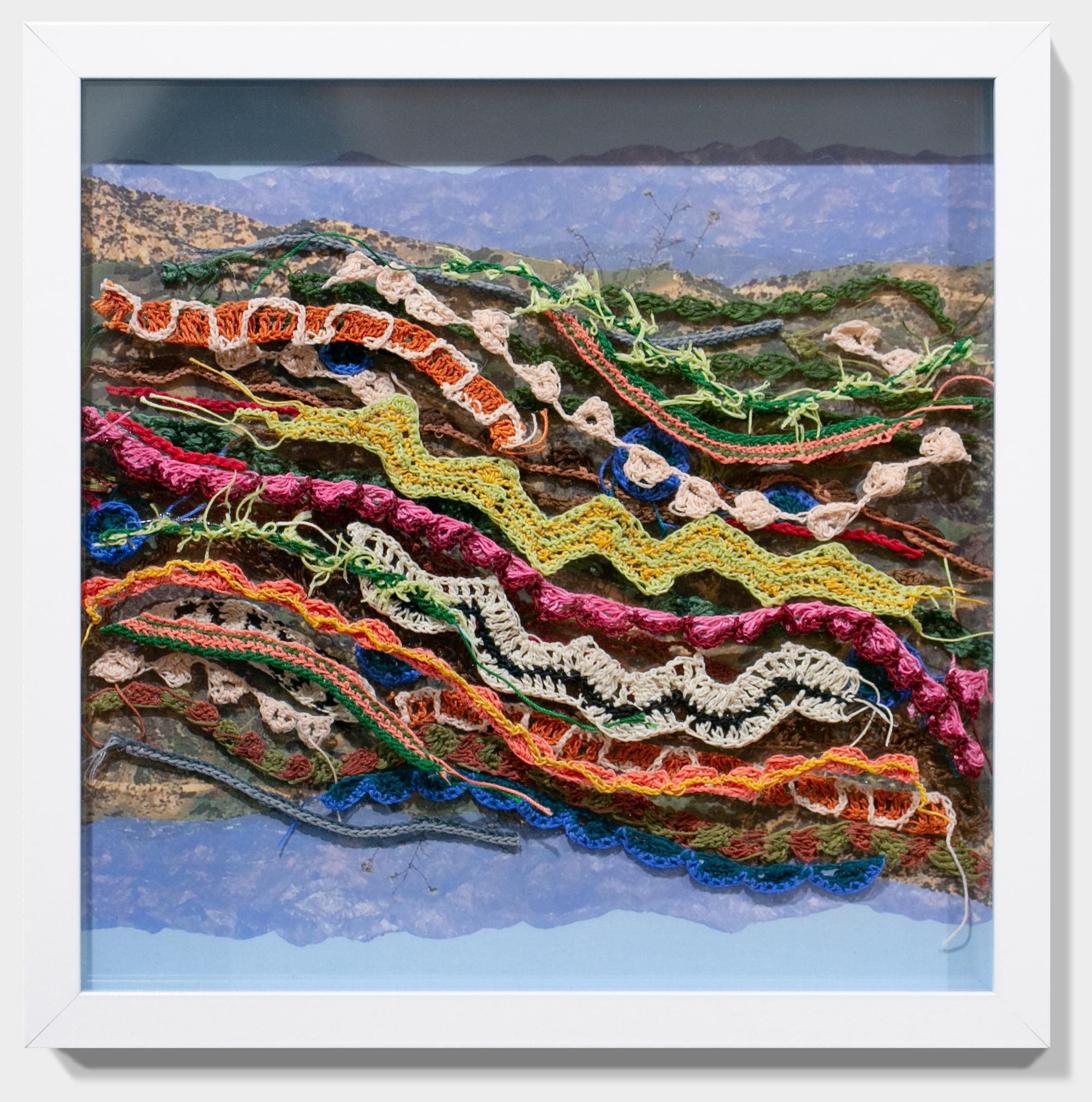 abstract crochet art