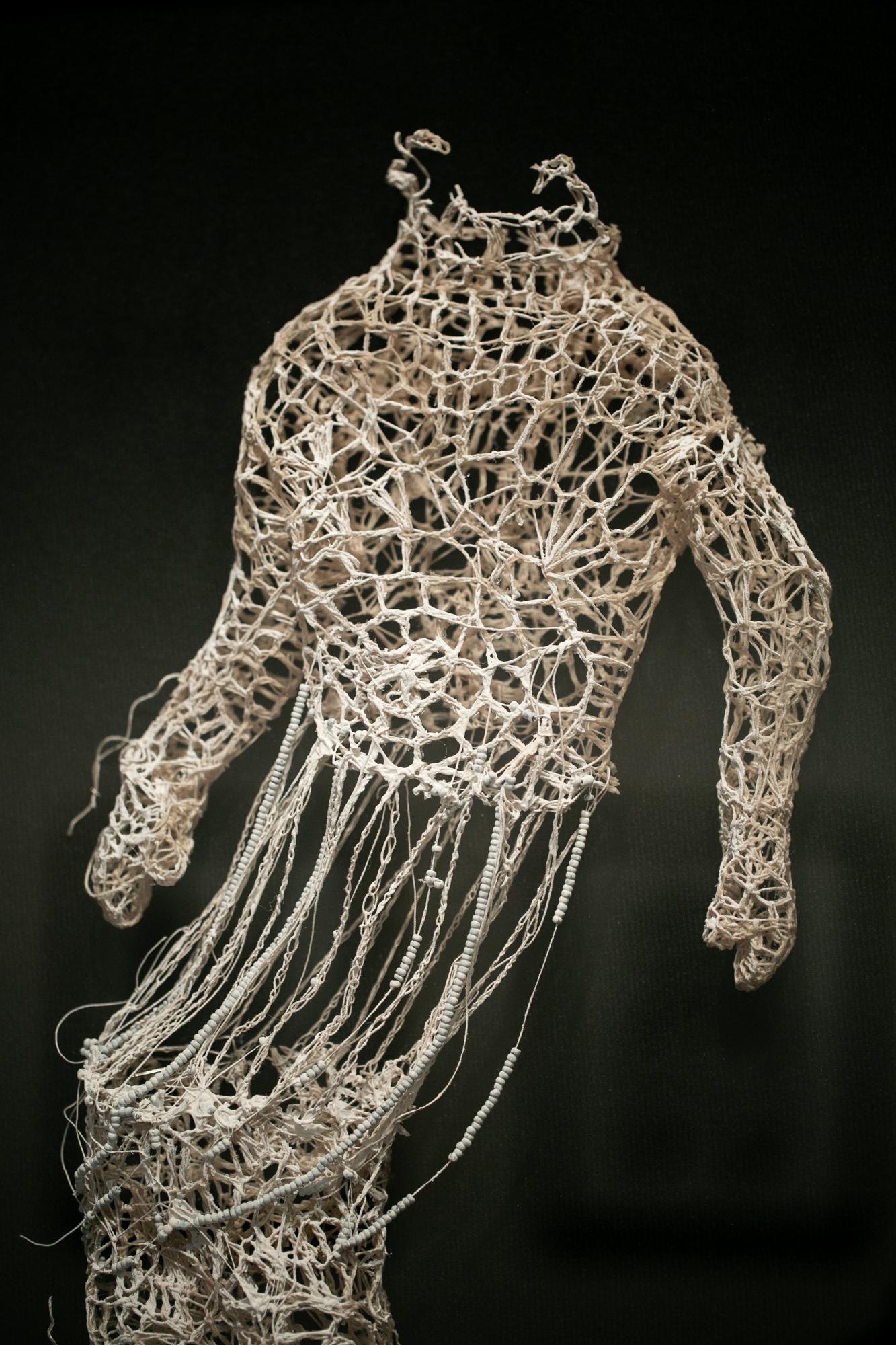 crochet wire sculpture