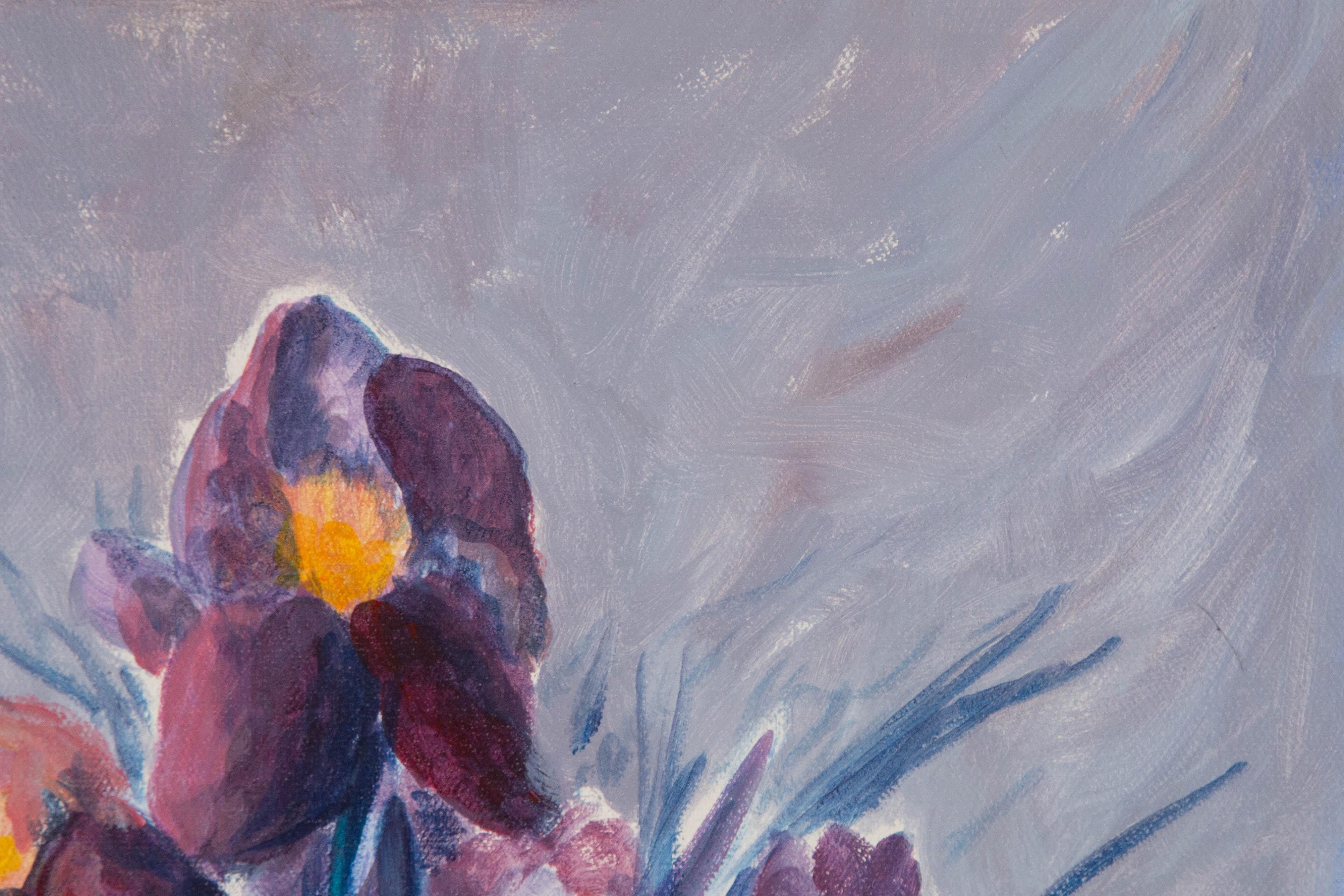 Caizhen Ming Floral Original Oil On Canvas 