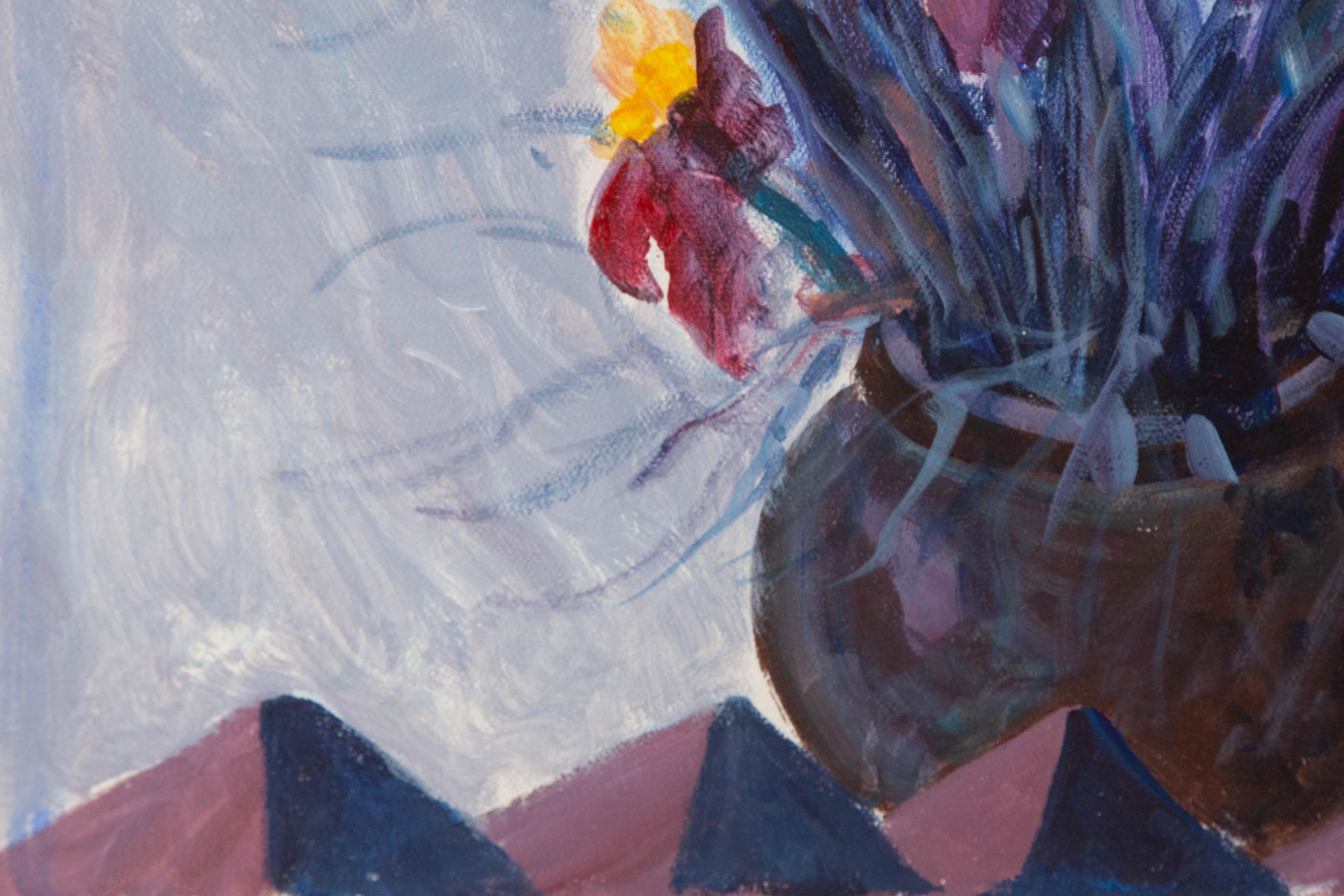 Caizhen Ming Floral Original Oil On Canvas 