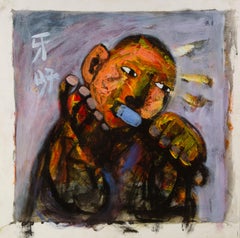 Caizhen Ming Portrait Original Oil On Canvas "Palette IV"