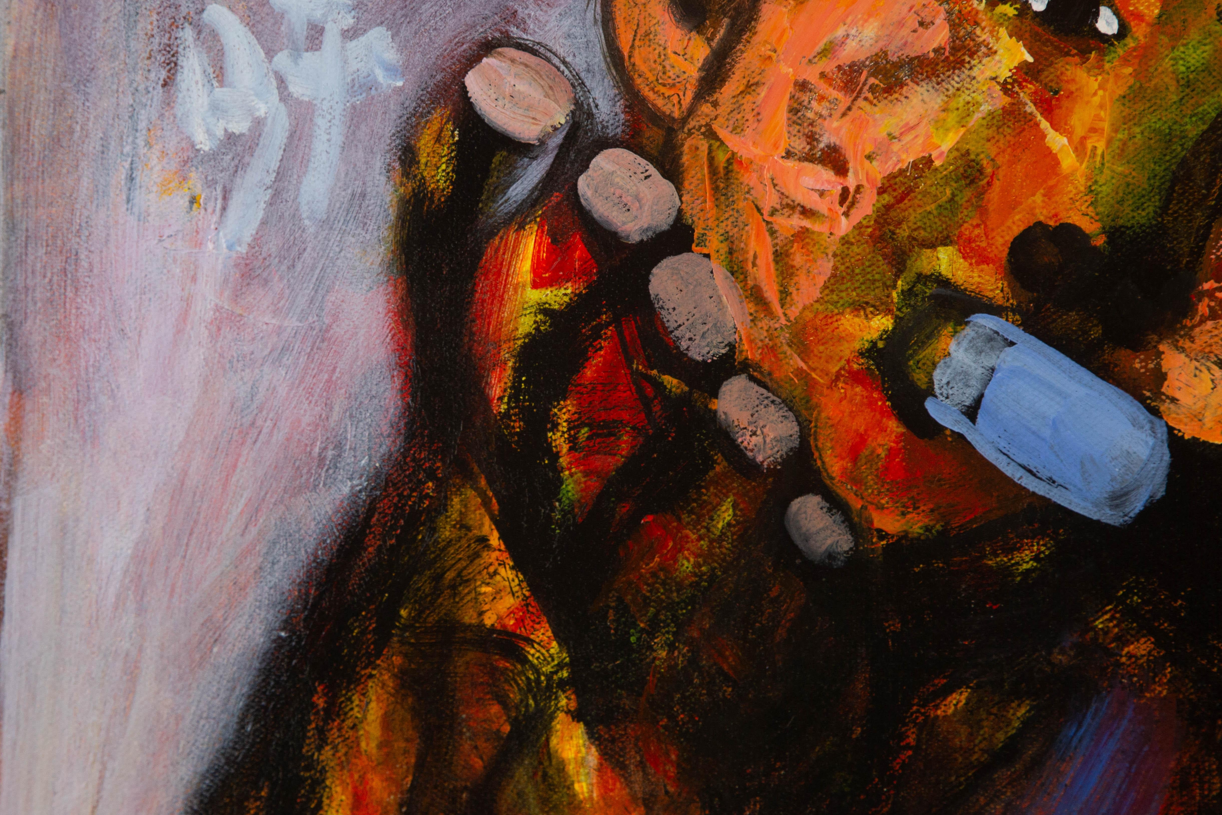 Caizhen Ming Portrait Original Öl auf Leinwand 