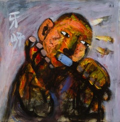 Caizhen Ming Portrait Original Huile sur Toile "Palette IV"