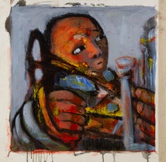 Caizhen Ming Portrait Original Oil On Canvas "Palette VI"
