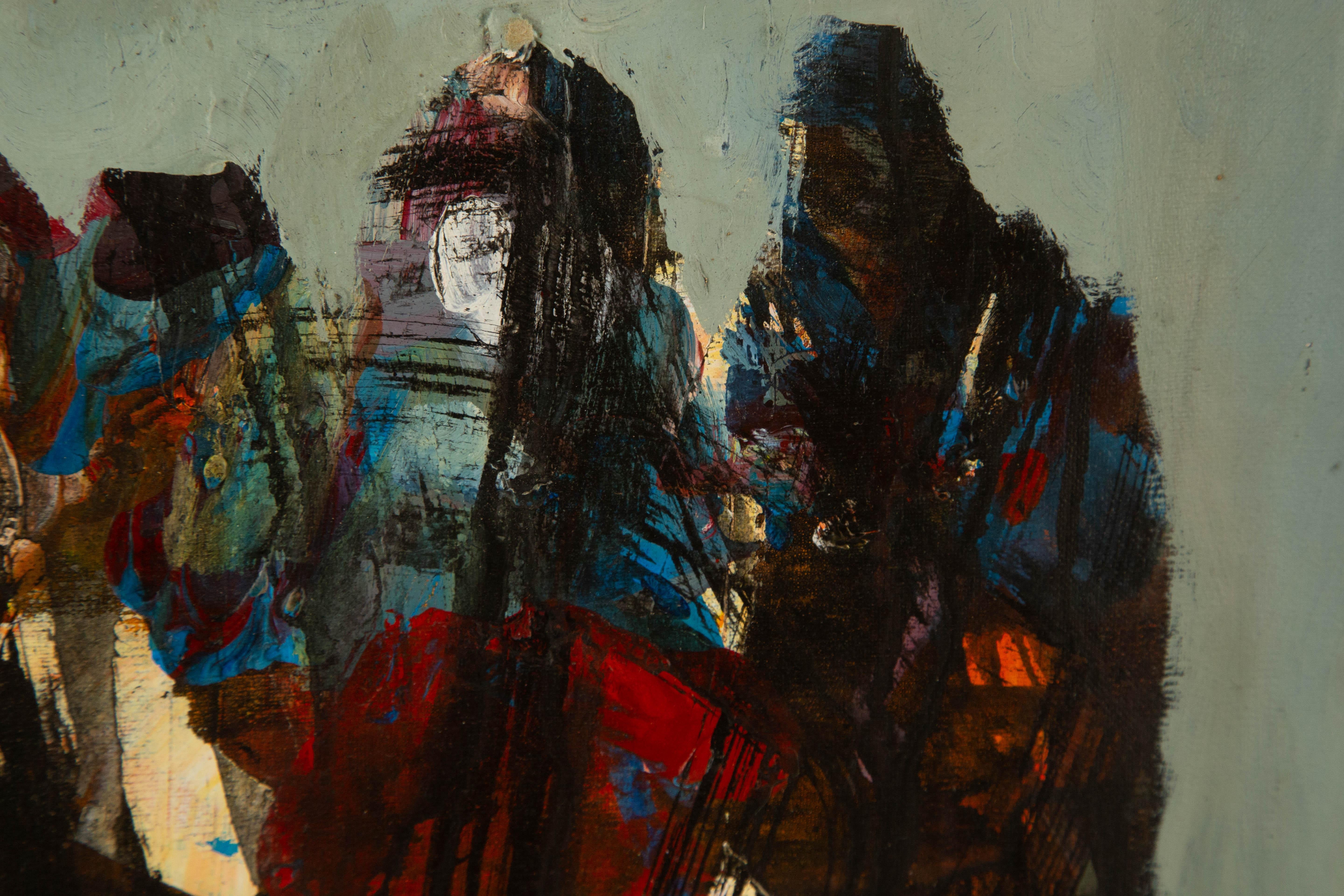 Caizhen Ming Portrait Original Öl auf Leinwand 