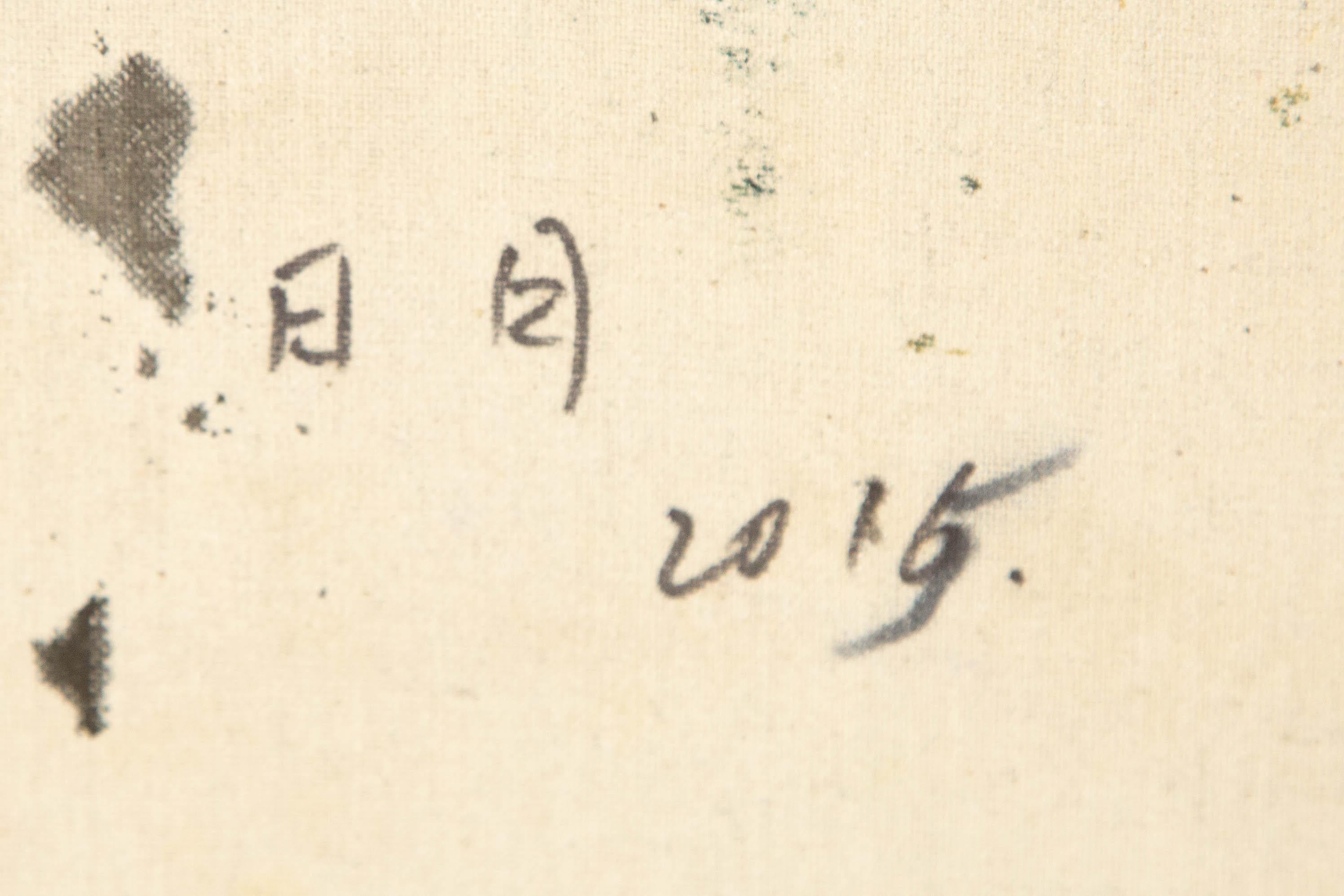 Caizhen Ming Portrait Original Öl auf Leinwand 