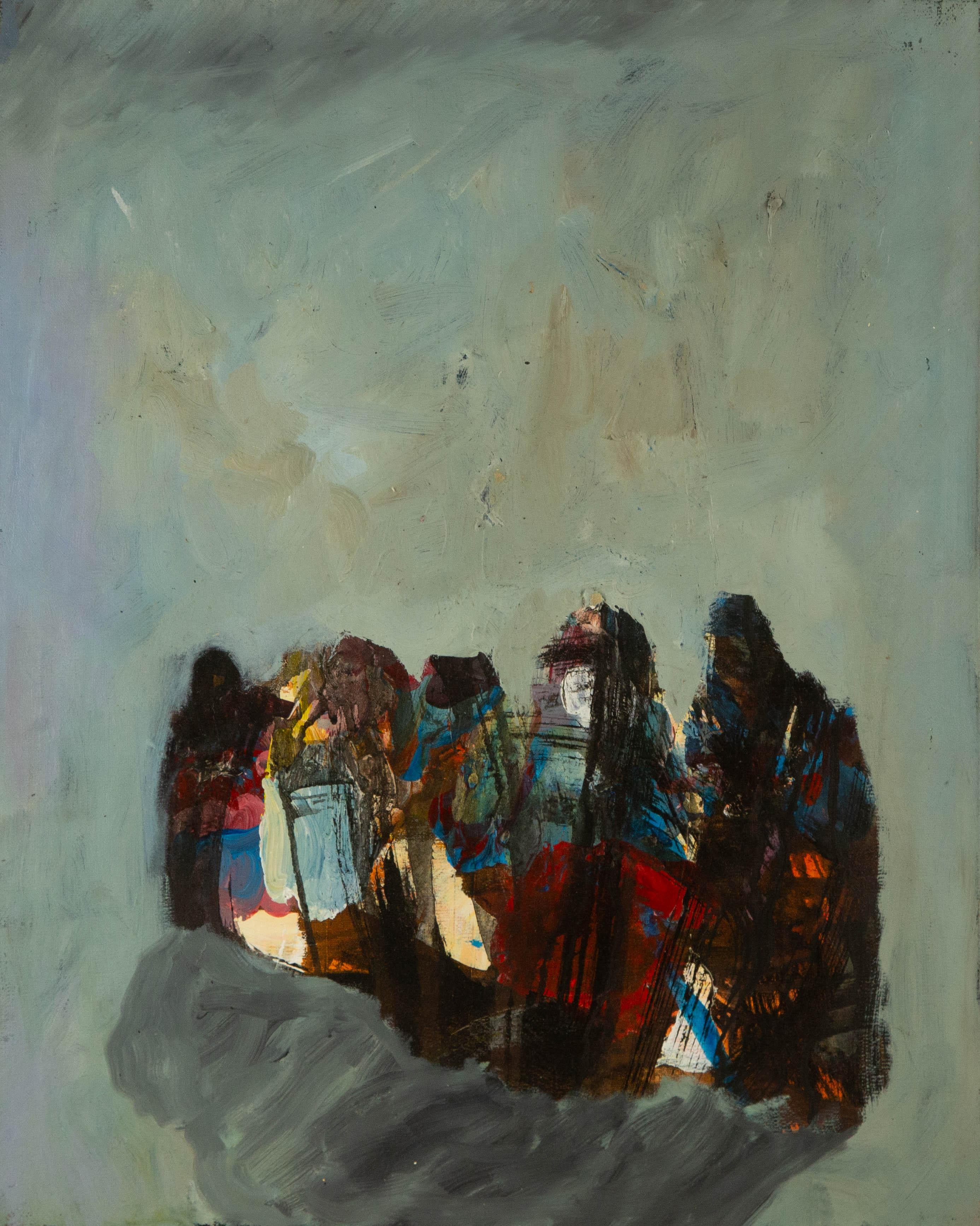 Caizhen Ming Portrait Original Öl auf Leinwand "Palette XIX"