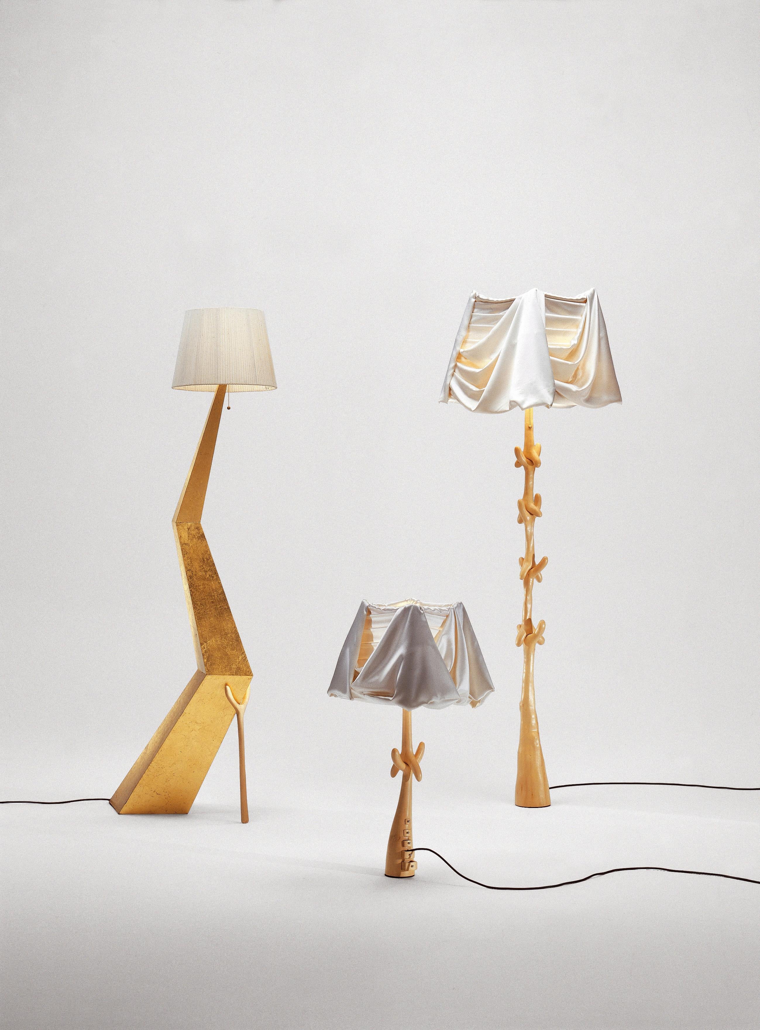 Moderne Salvador Dalí Cajones  Sculpture Lampe à abat-jour en lin en vente