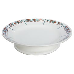 Cake dish on foot, old compotier by the Longchamp factory, France