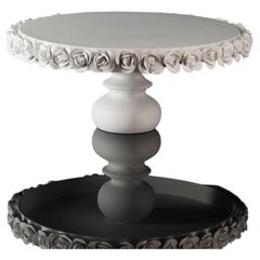 Cake Holder Coco XLarge, Matt White Ceramic, Italy