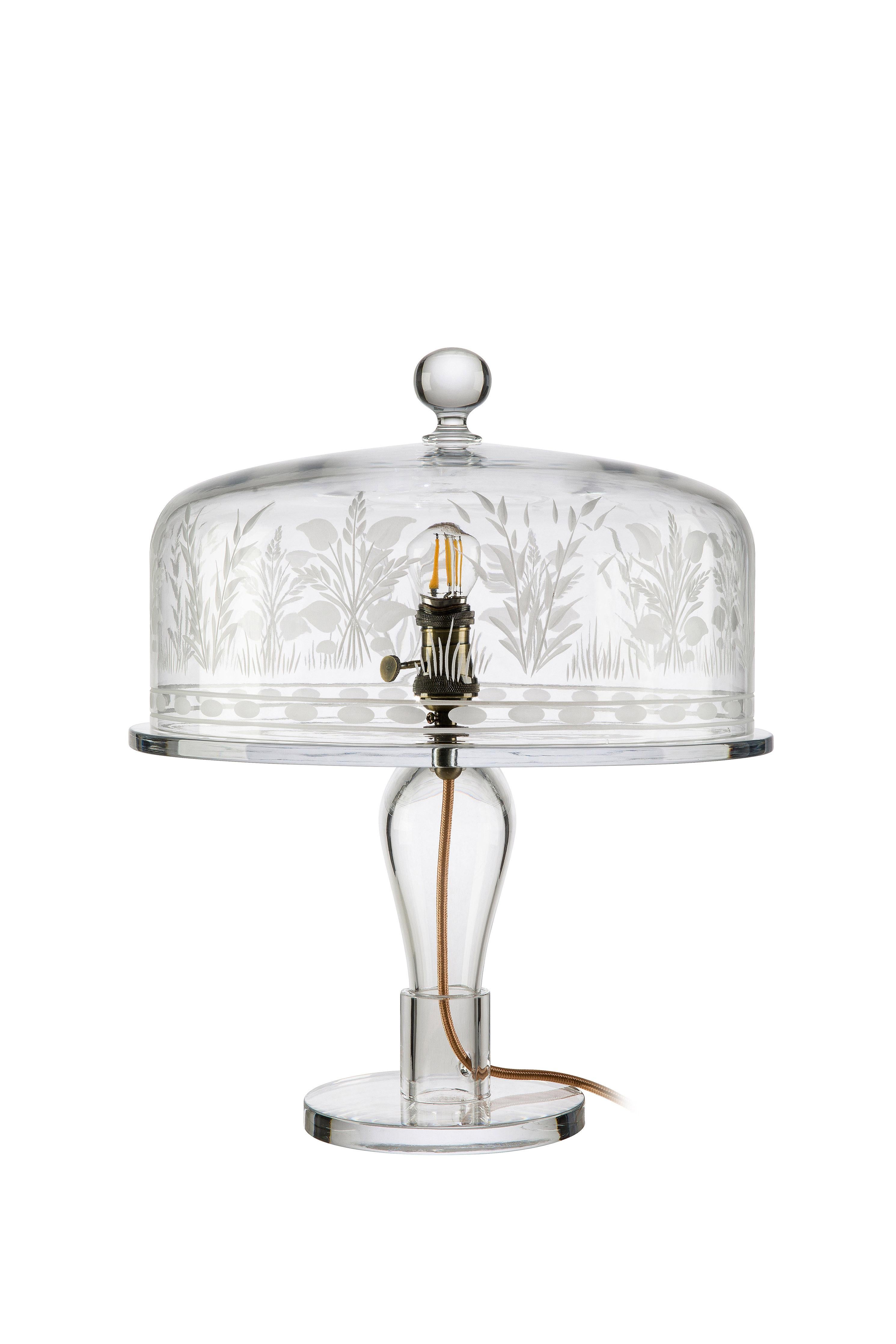 Cake-Lampe aus Kristallkristall von Lauren Rottet (Italienisch) im Angebot