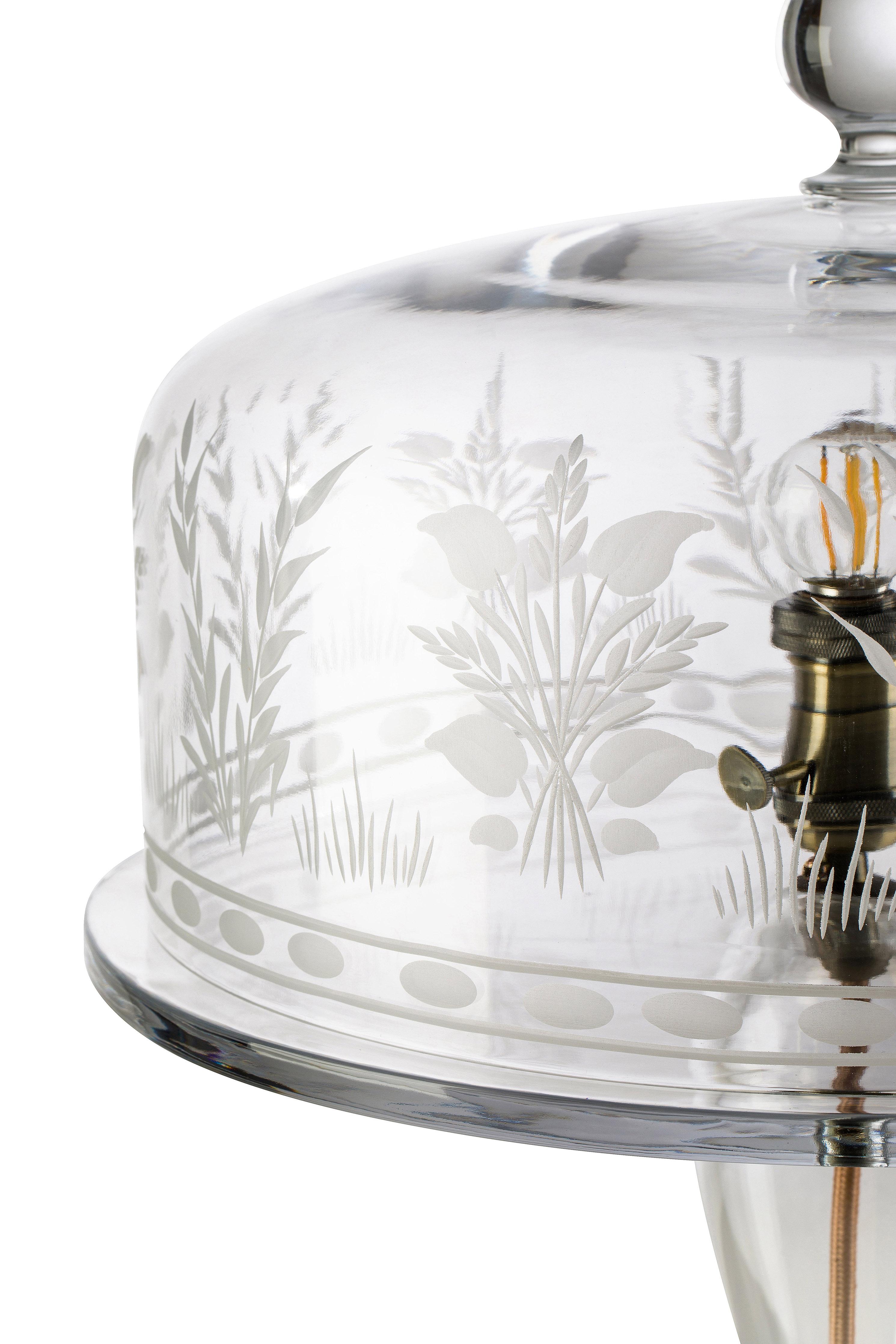 Cake-Lampe aus Kristallkristall von Lauren Rottet (Gegossen) im Angebot