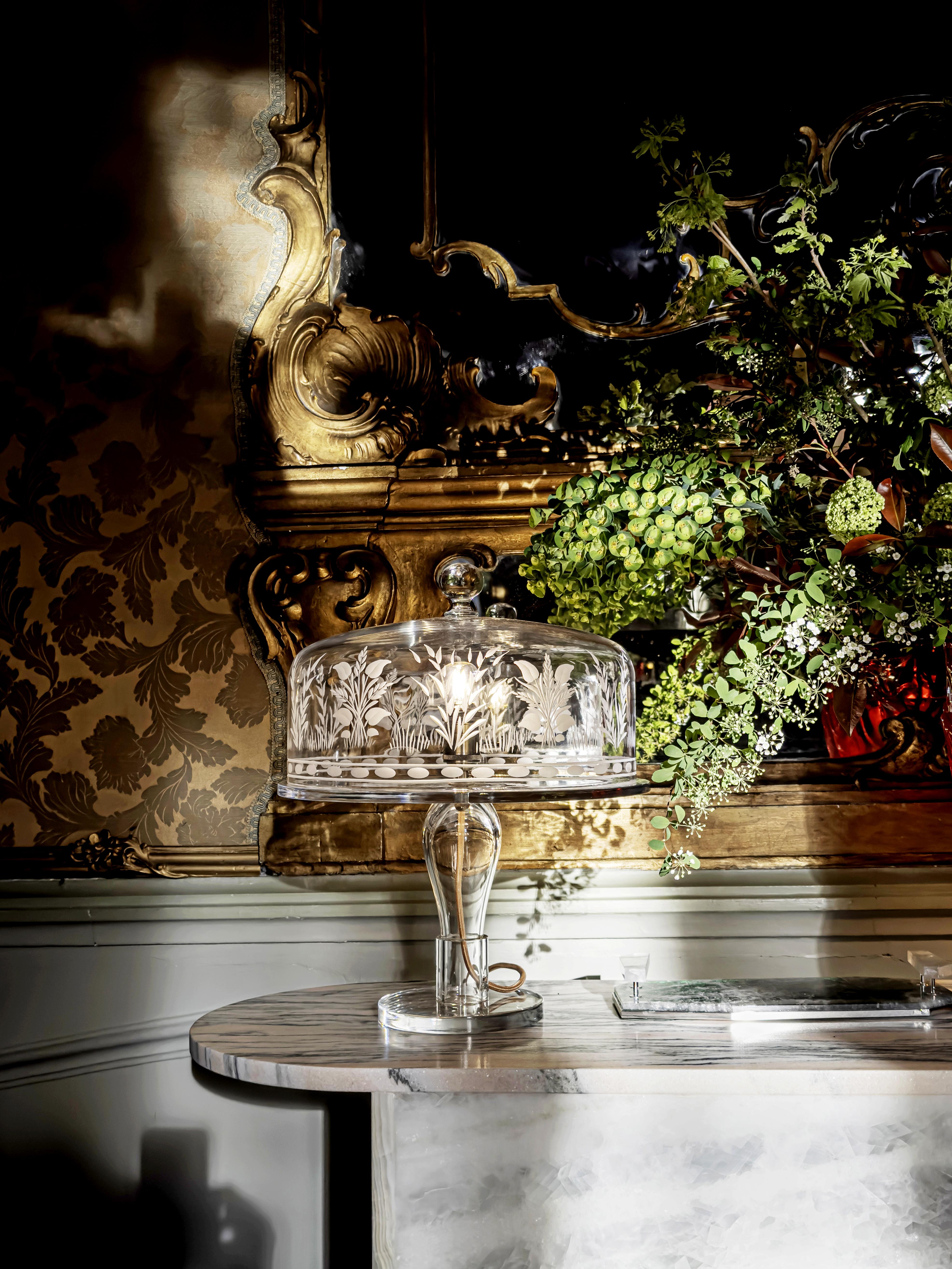 Cake-Lampe aus Kristallkristall von Lauren Rottet im Zustand „Neu“ im Angebot in New York, NY