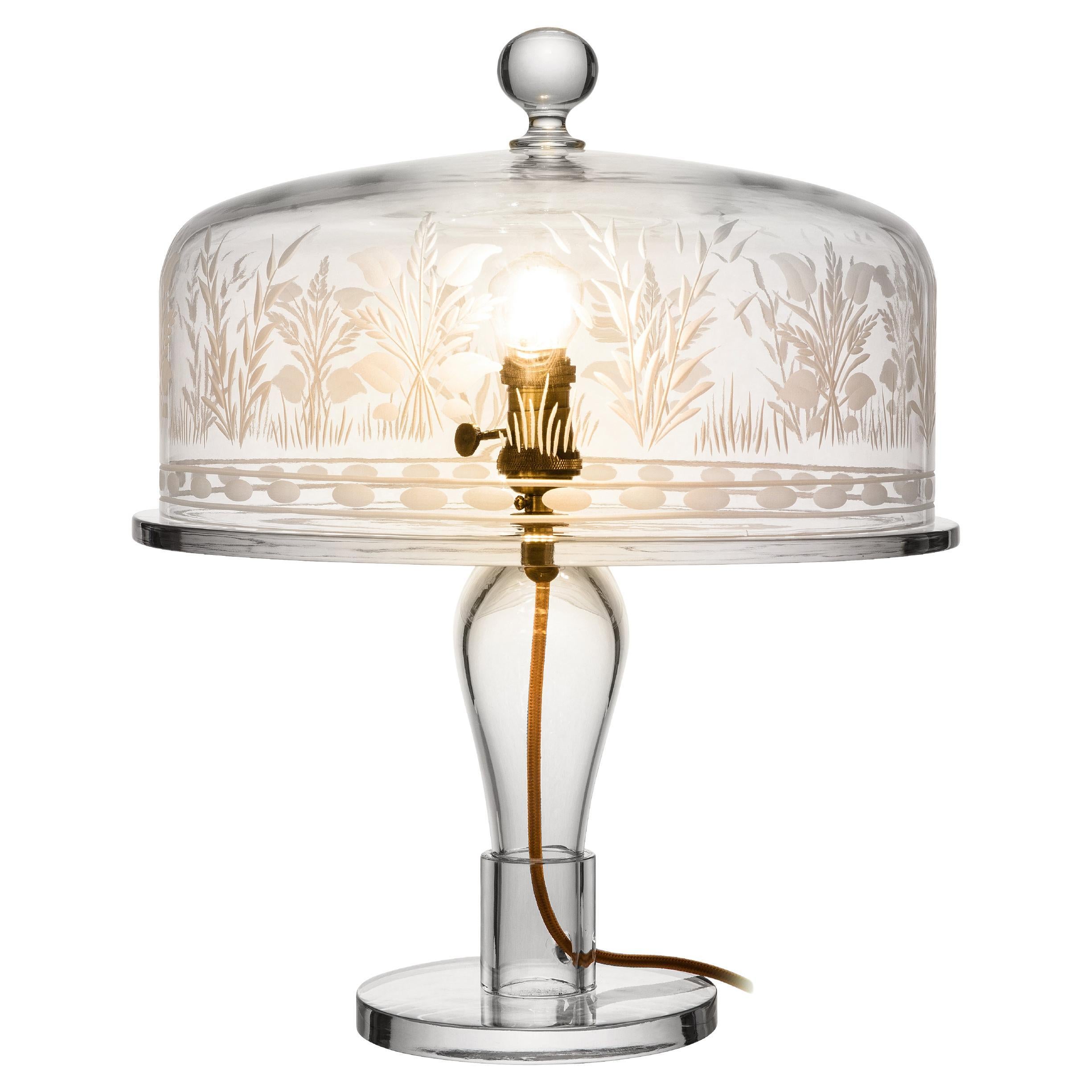 Cake-Lampe aus Kristallkristall von Lauren Rottet im Angebot