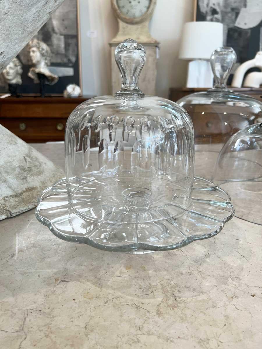 Cake Plate with Glass Cloche 2