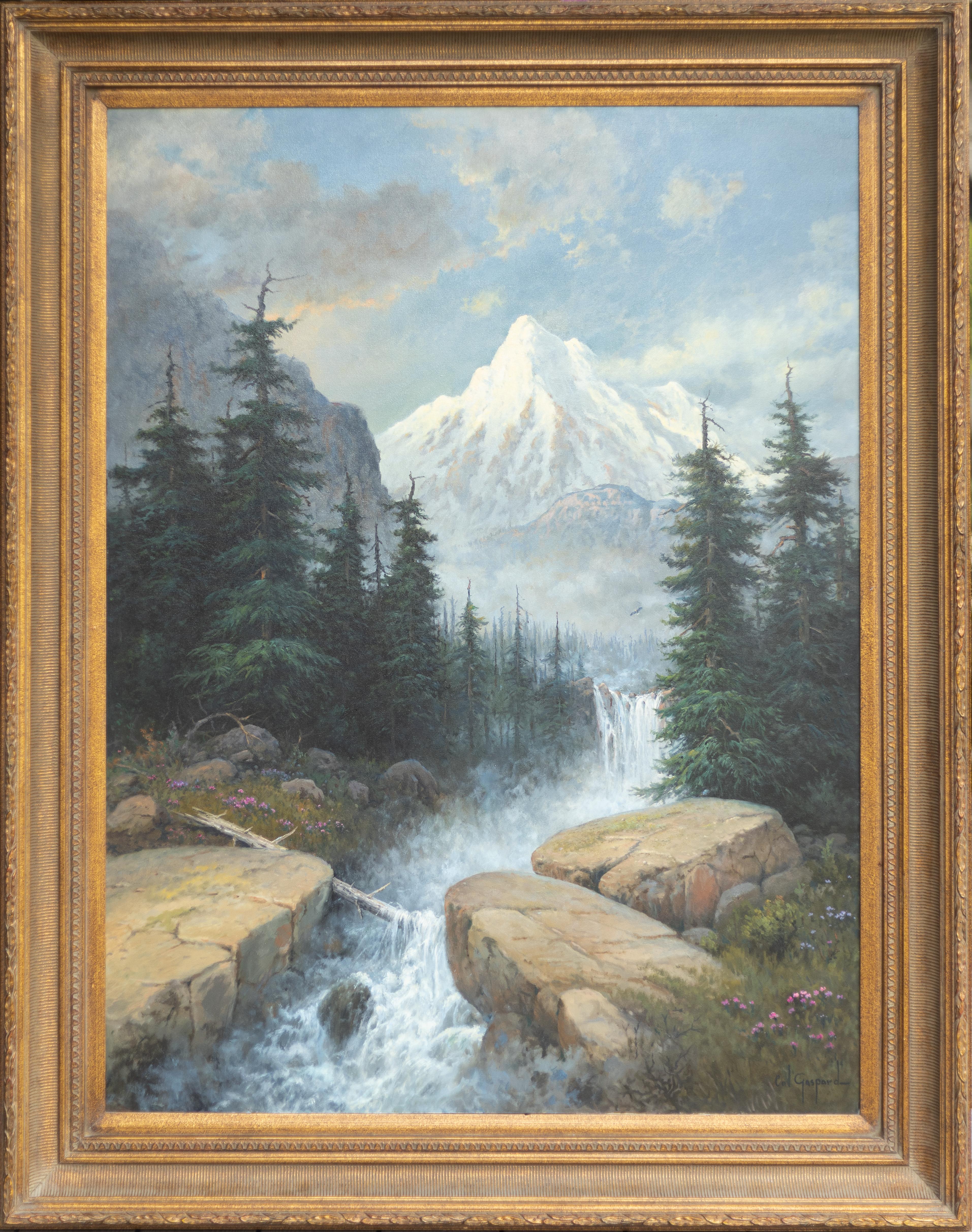 Mountain Stream - Painting by Cal Gaspard