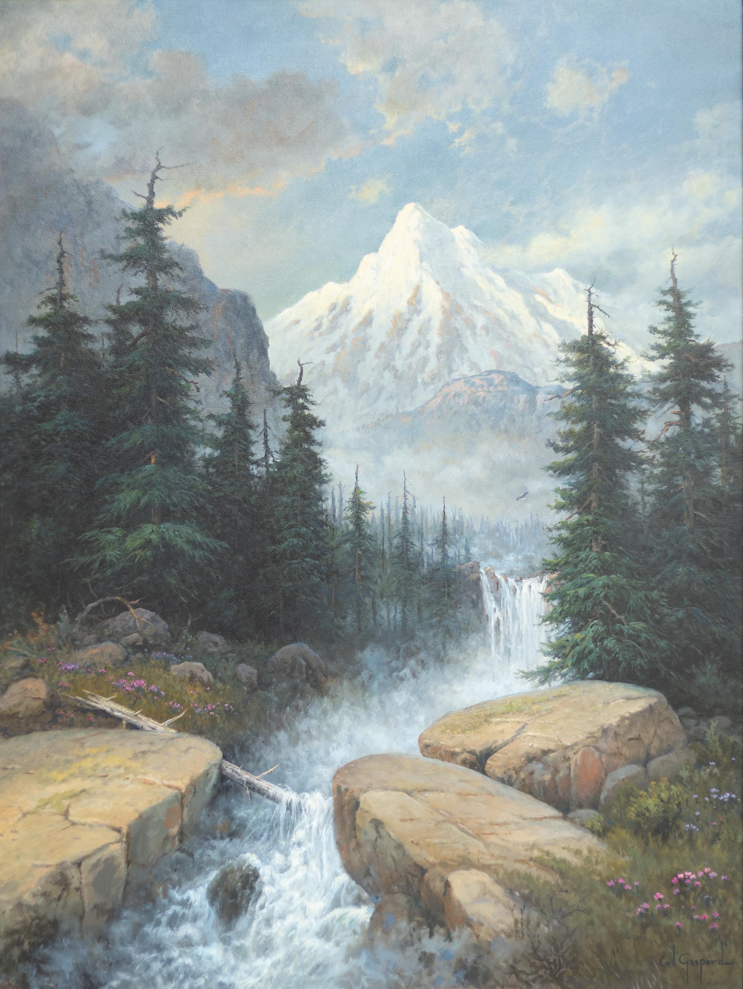 Cal Gaspard Landscape Painting - Mountain Stream