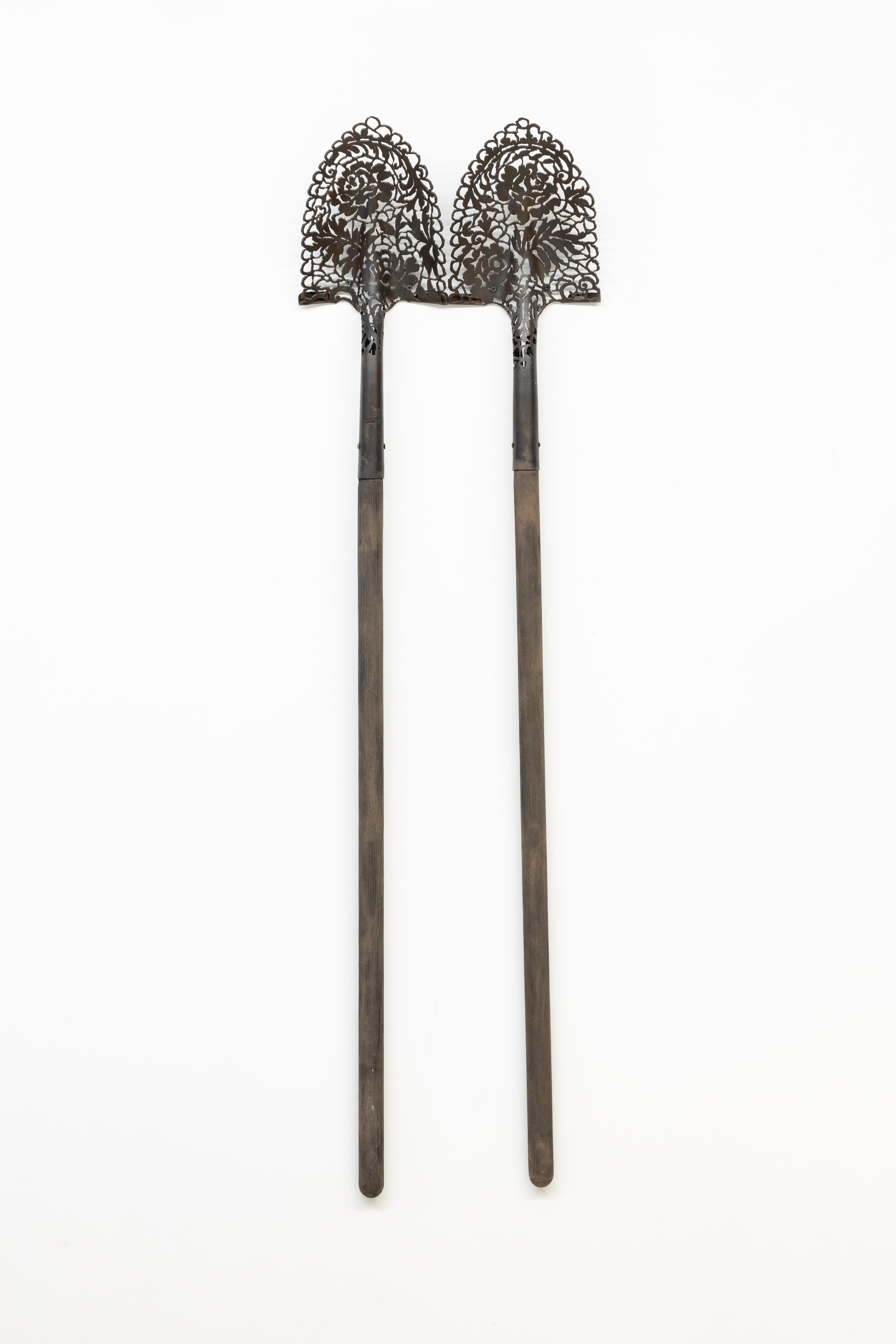Untitled (shovels) - Sculpture by Cal Lane