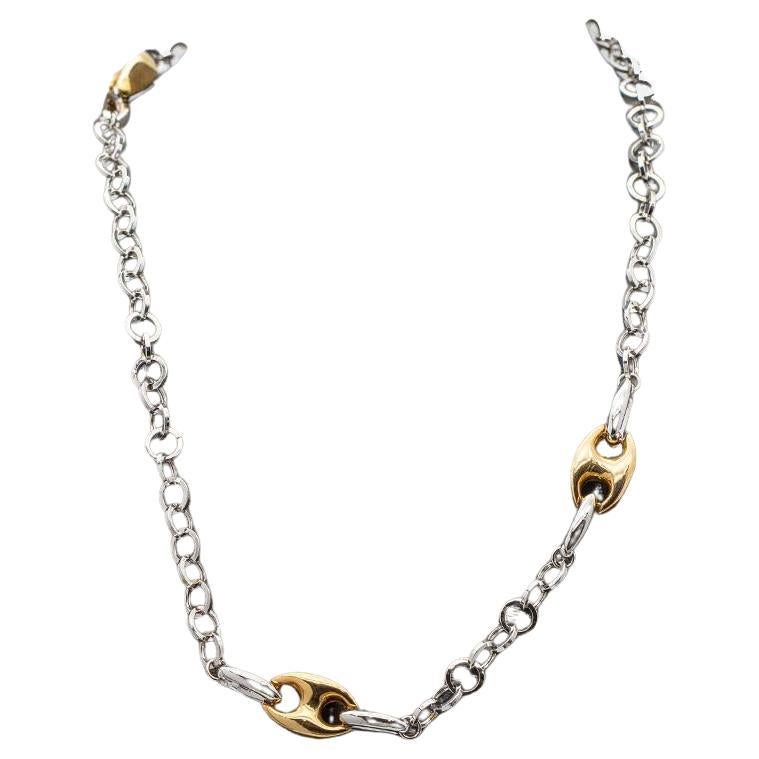 CALAB Necklace in Bicolour Gold For Sale