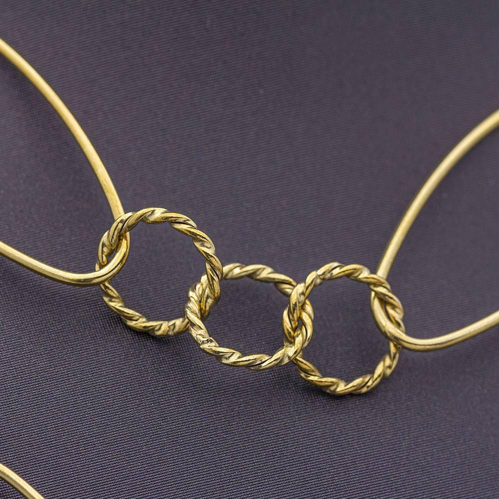 CALAB Necklace in Yellow Gold In New Condition For Sale In Barcelona, CT