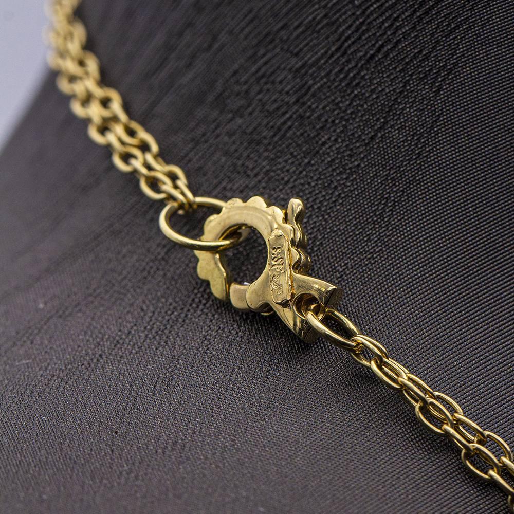 Women's CALAB Necklace in Yellow Gold. For Sale