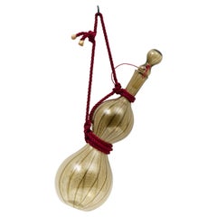 Bouteille Calabash en olive dorée