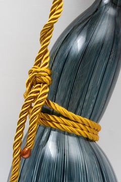 Calabash Bottle in Indigo Smoke