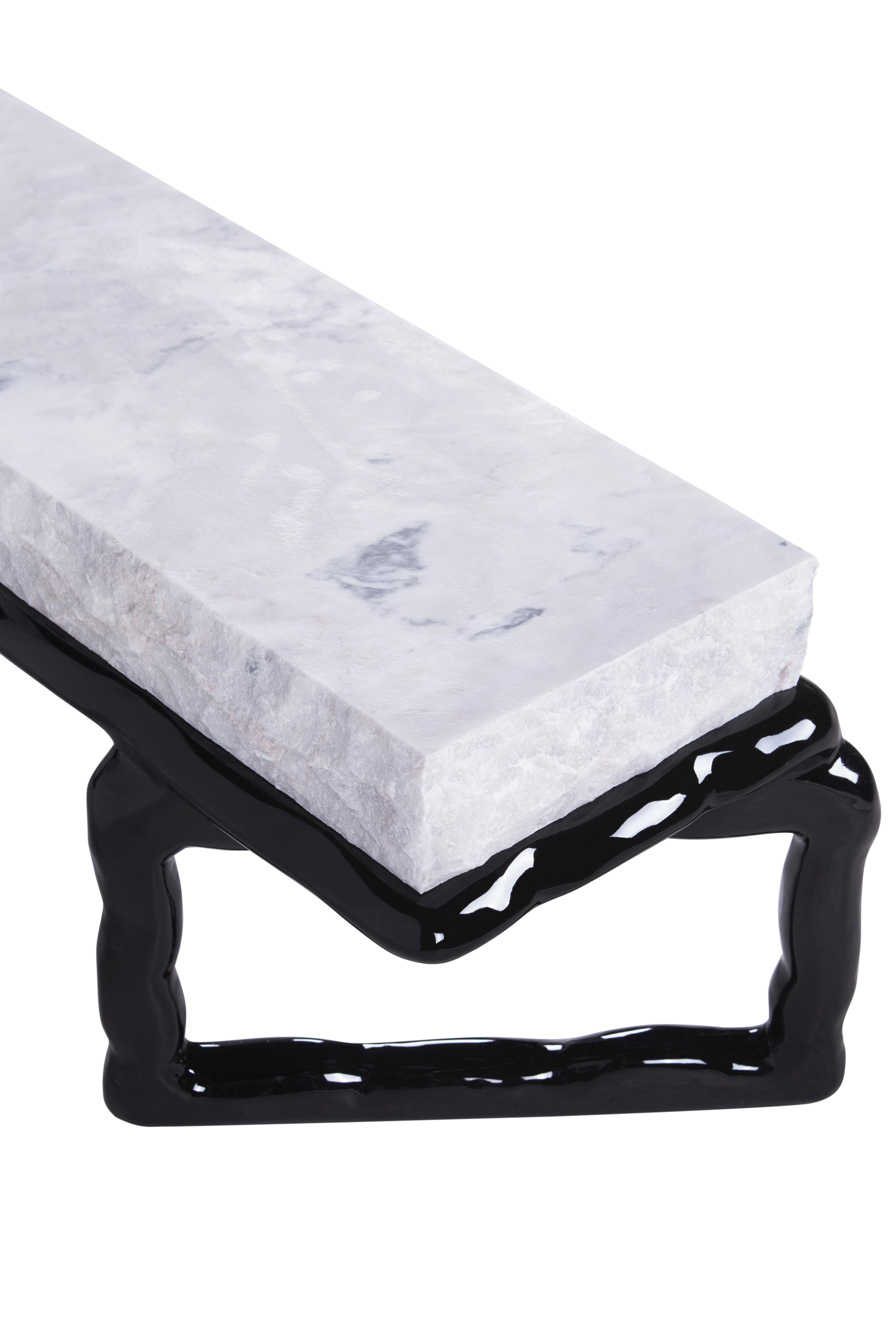 Modern Calacatta Cremo Marble Coffee Table by Green Apple