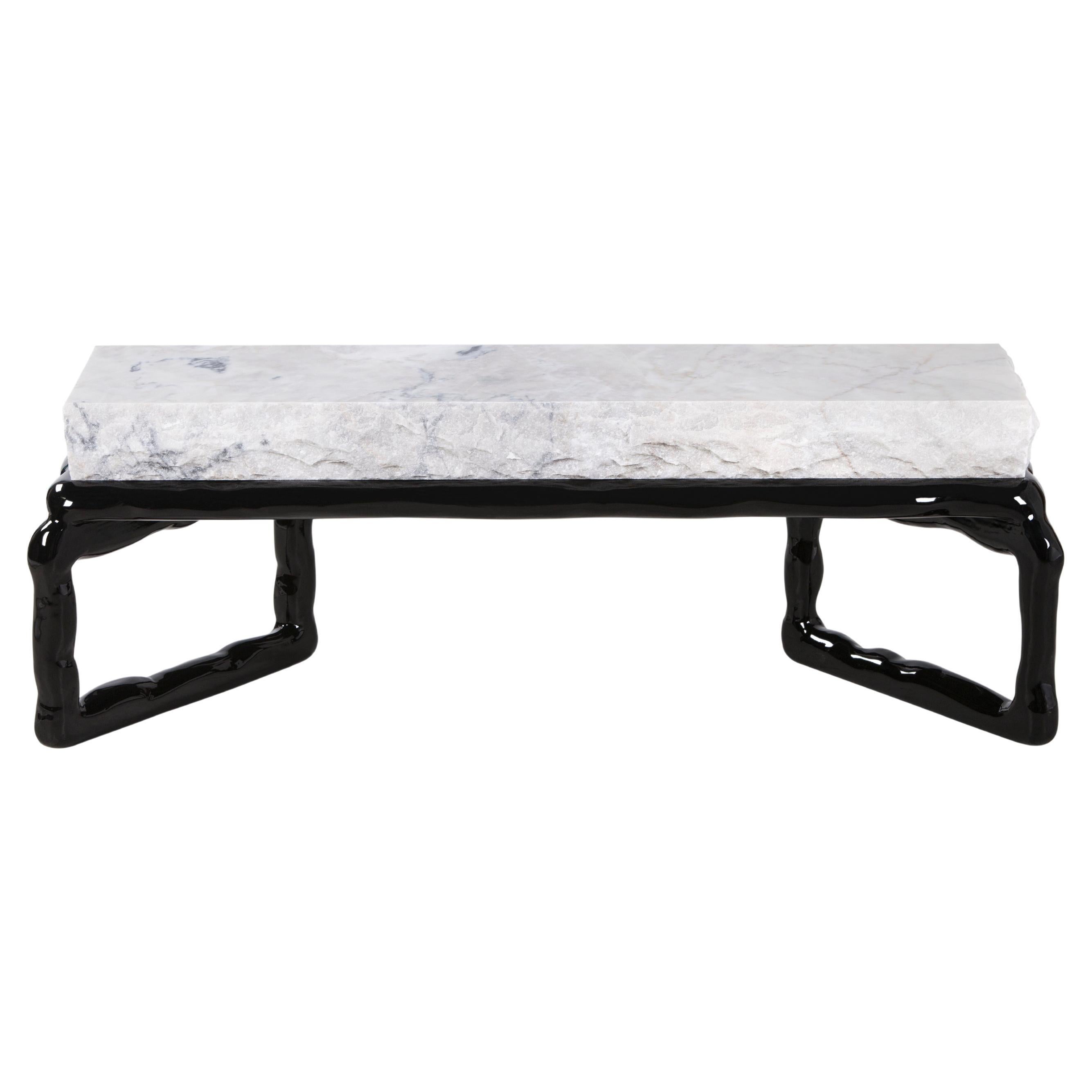 Calacatta Cremo Marble Coffee Table by Green Apple