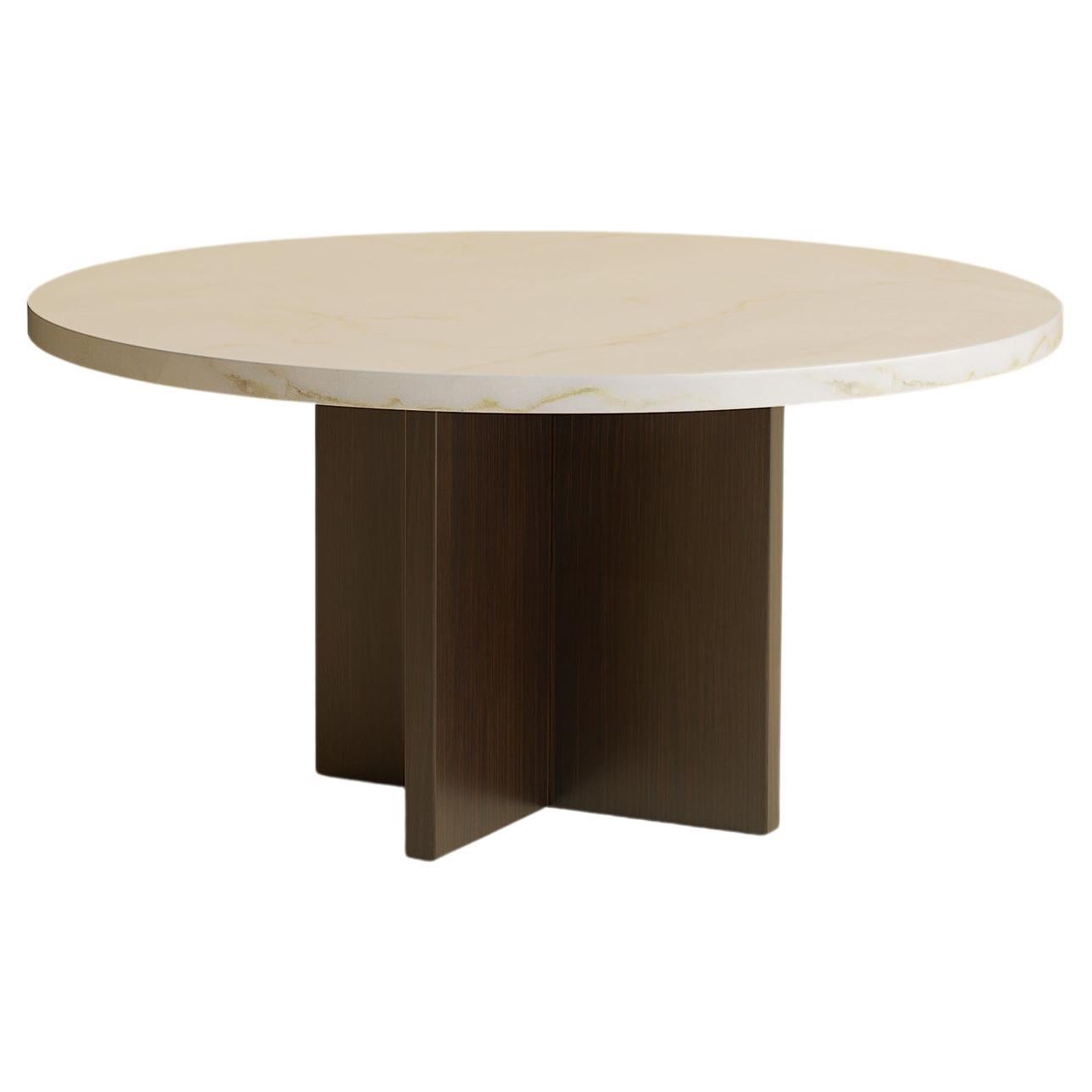 Table basse Calacatta en marbre doré, fabriquée en Italie