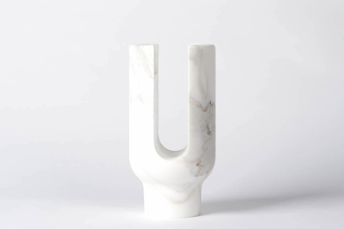 Calacatta Lyra candleholder by Dan Yeffet
Dimensions: Ø 143 x H 275 mm
Materials: Marble 


Marble available:
Marquina
Grey St Laurent
Portoro
Paonazzo
Calacatta


Born in 1971 in Jerusalem, Israel. Studied Industrial Design at Bezalel