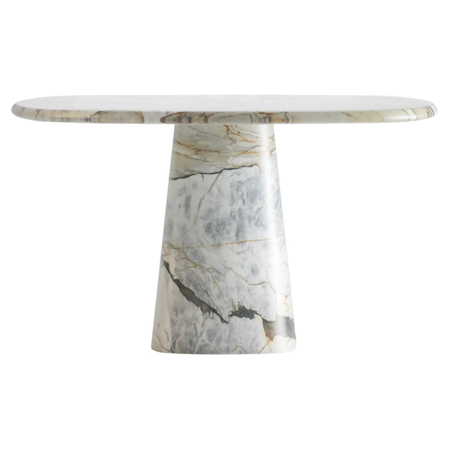 Calacatta Macchia Vecchia Wedge Dining Table by Serafini