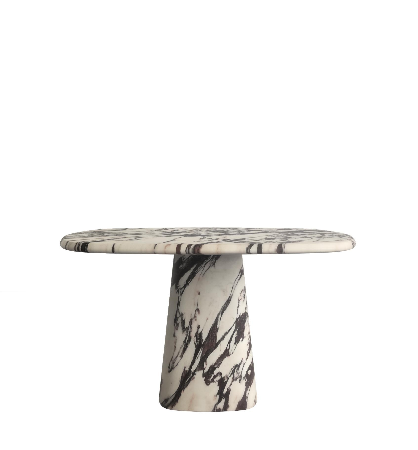 Calacatta Macchia Vecchia Wedge Table by Marmi Serafini en vente 1