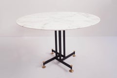 Calacatta Marble Dining Table, Italy, 1950