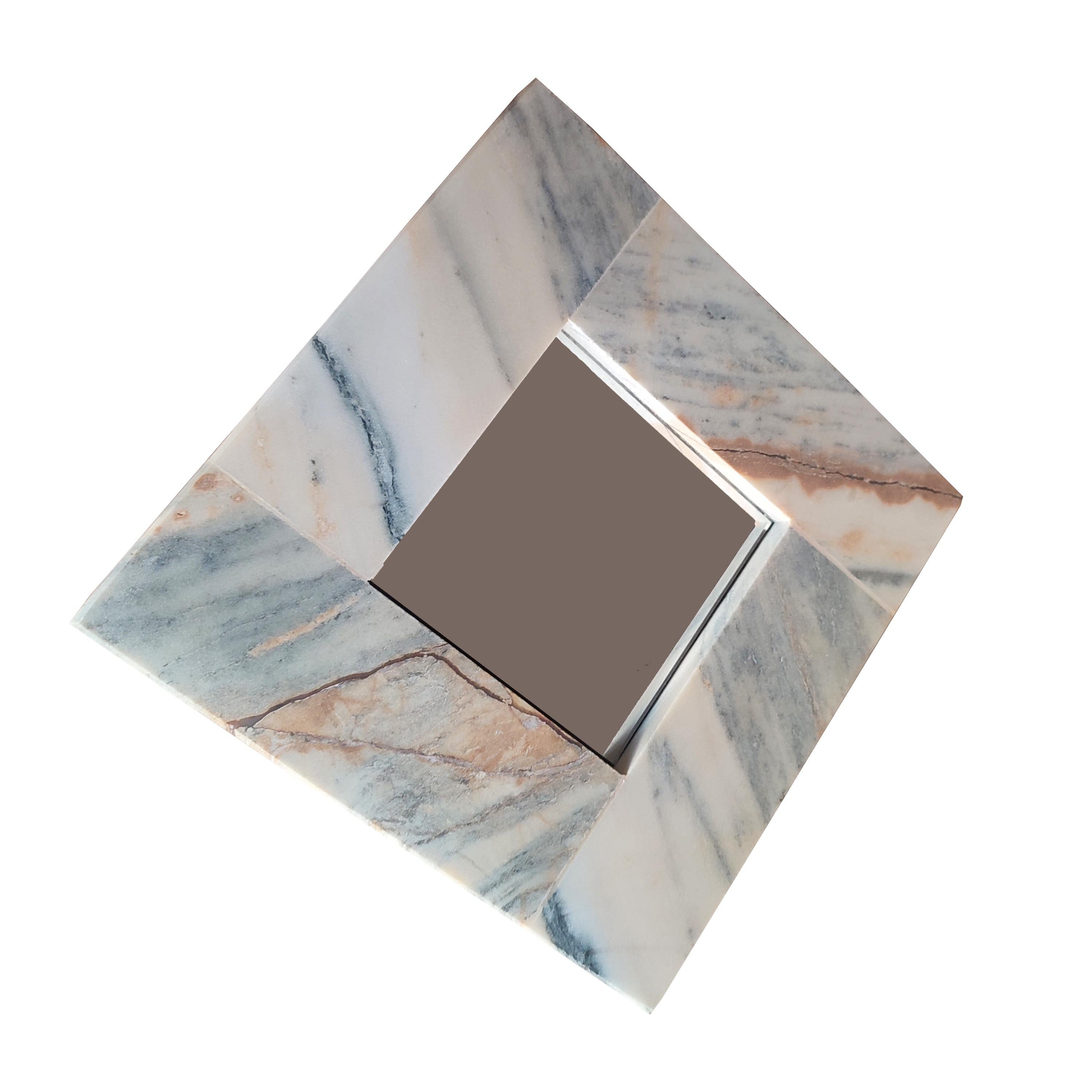 Spanish Calacatta Marble Mirror Italian Marble Contemprary Design Luxury Gift Made Spain For Sale