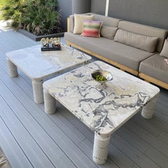 Calacatta Square Coffee Table - Marble Center Coffee Table - Calacatta Marble