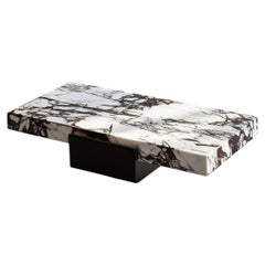 Calacatta Viola and Blackened Brass Coffee Table by Slash Objects