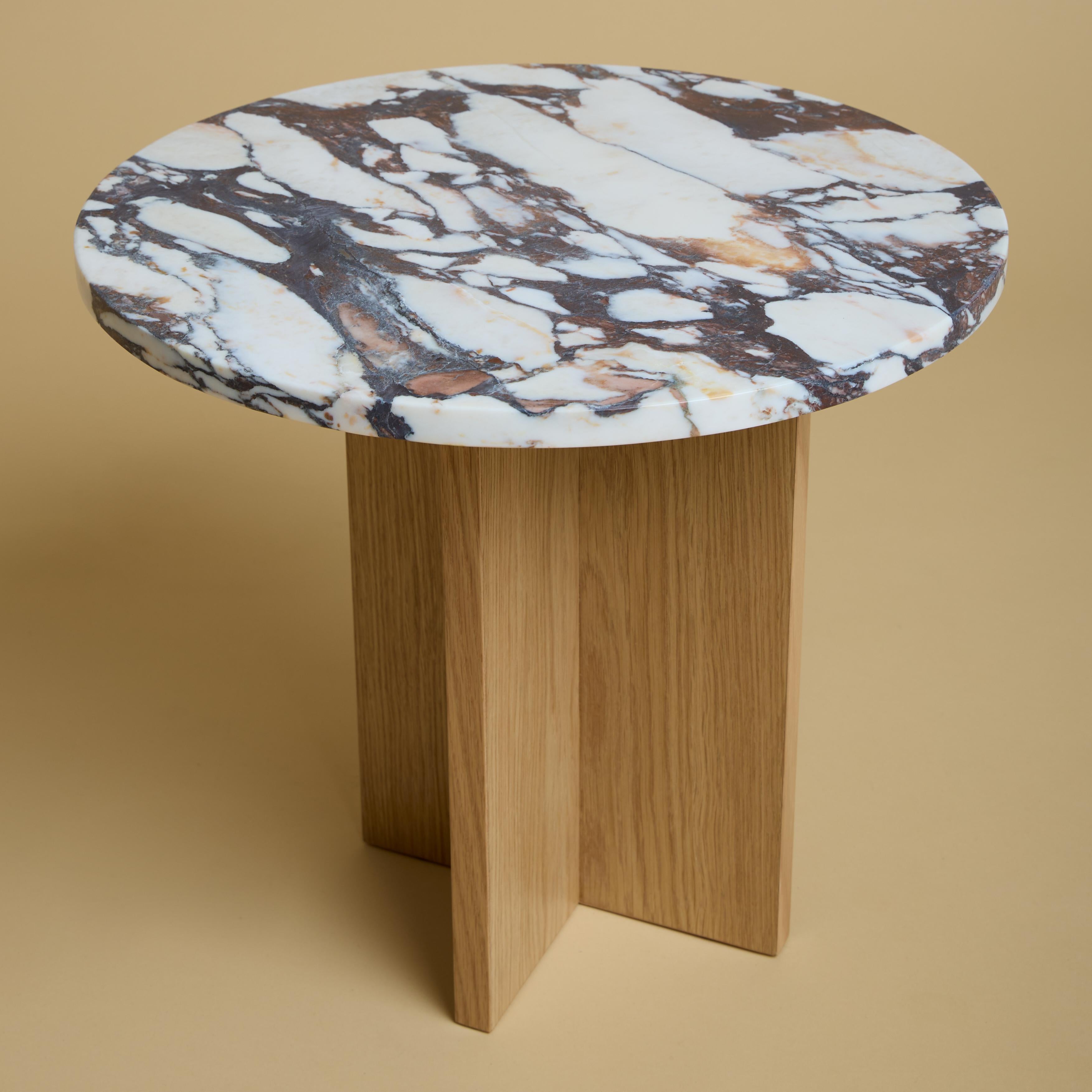 calacatta viola marble coffee table